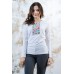 Embroidered t-shirt with long sleeves "Colours of Summer"